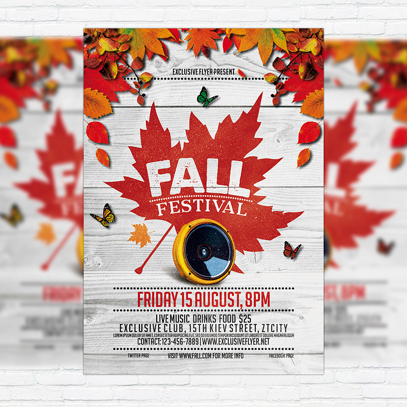 fall flyer templates