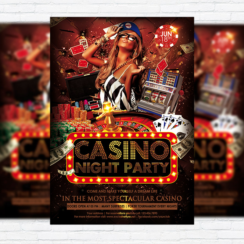 Flyer Casino Psd