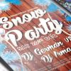 Snow Party - Premium Flyer Template + Facebook Cover