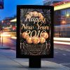 Happy New Year - Premium Flyer Template + Facebook Cover