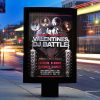 Valentines Dj Battle - Premium Flyer Template + Facebook Cover