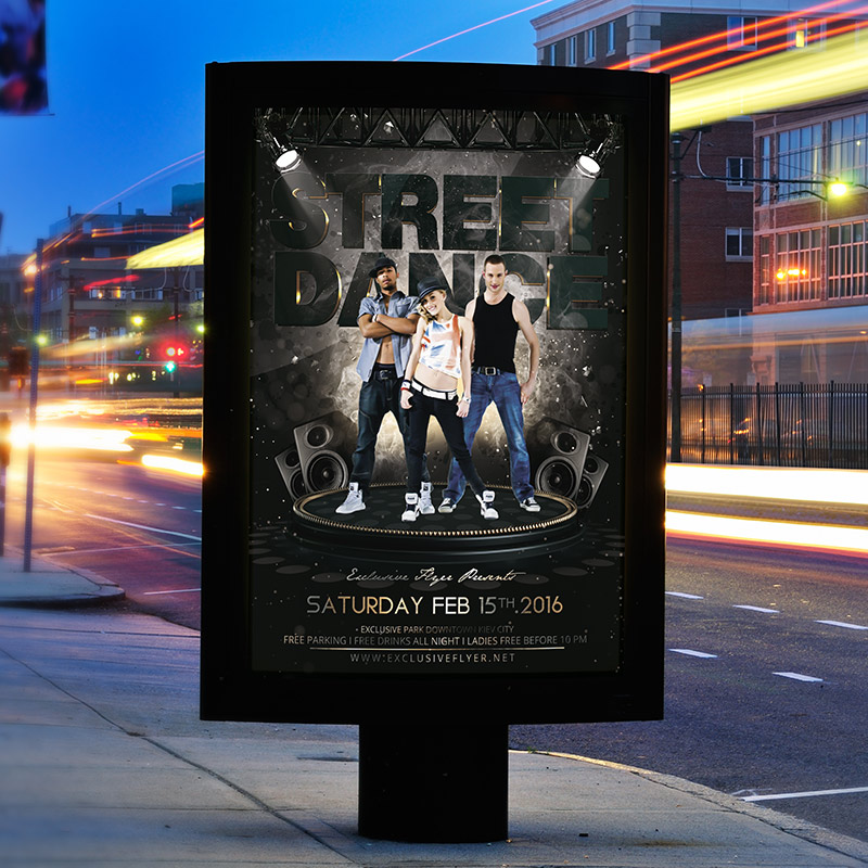 street dance premium flyer template facebook cover bowling event flyer template