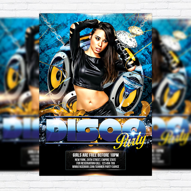 disco party free club and party flyer psd template exclsiveflyer lighning club flyer template