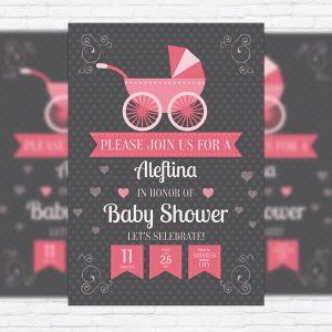 Baby Shower - Premium Business Flyer PSD Template