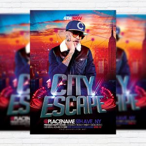 City Escape - Premium Flyer Template + Facebook Cover