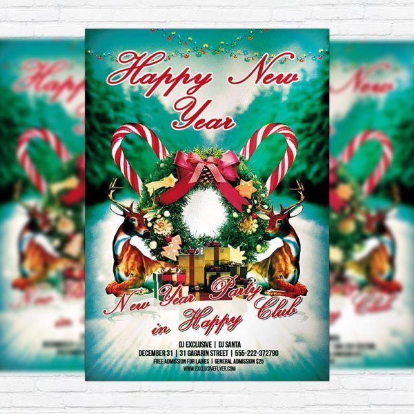 New Year Party - Premium PSD Flyer Template