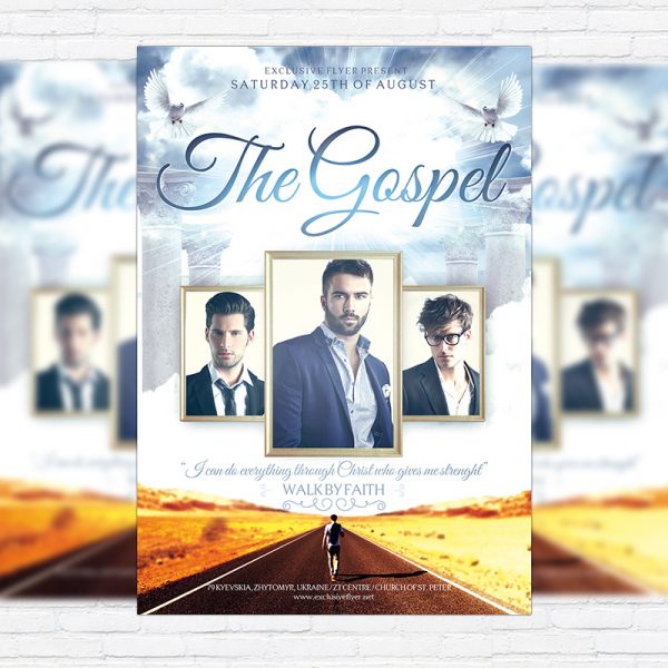 The Gospel - Premium Flyer Template + Facebook Cover