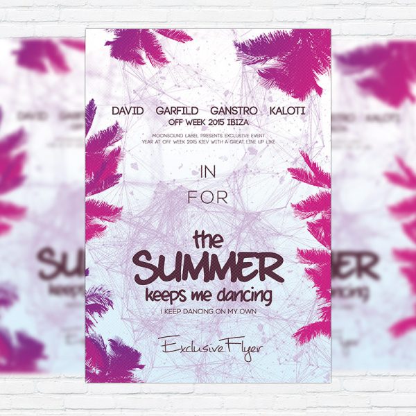 The Summer Vol.2 - Premium Flyer Template + Facebook Cover