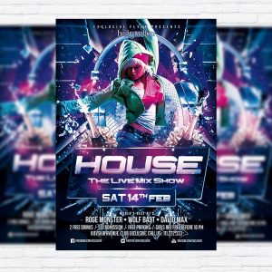 House Promote Party - Premium PSD Flyer Template