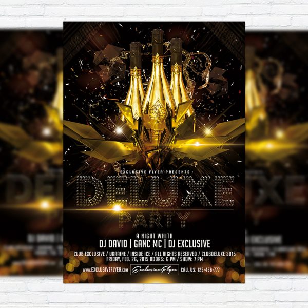 Deluxe Party - Premium PSD Flyer Template