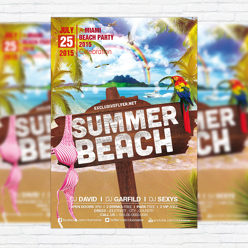 summer flyer templates