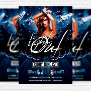 Lights Out - Premium Flyer Template + Facebook Cover