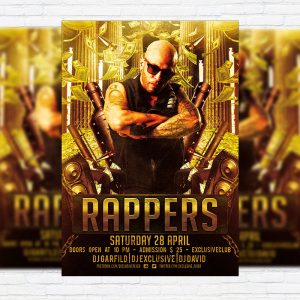 Rappers Party - Premium PSD Flyer Template