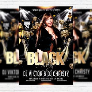 Black Friday - Free Club and Party Flyer PSD Template