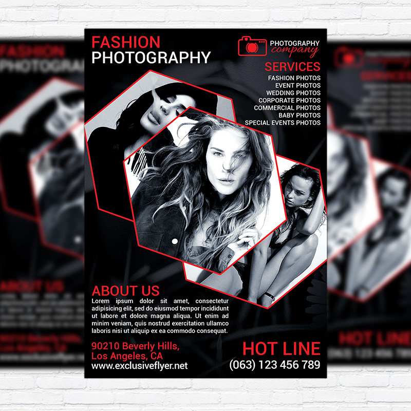 fashion flyer template