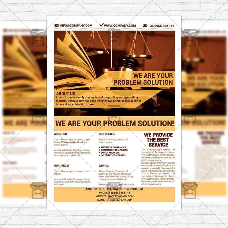 lawyer company premium flyer template exclsiveflyer free and pa flyer