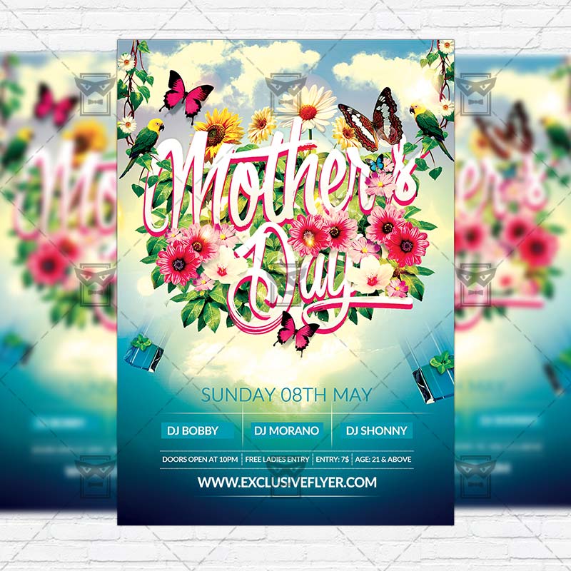 mother s day premium flyer template facebook cover