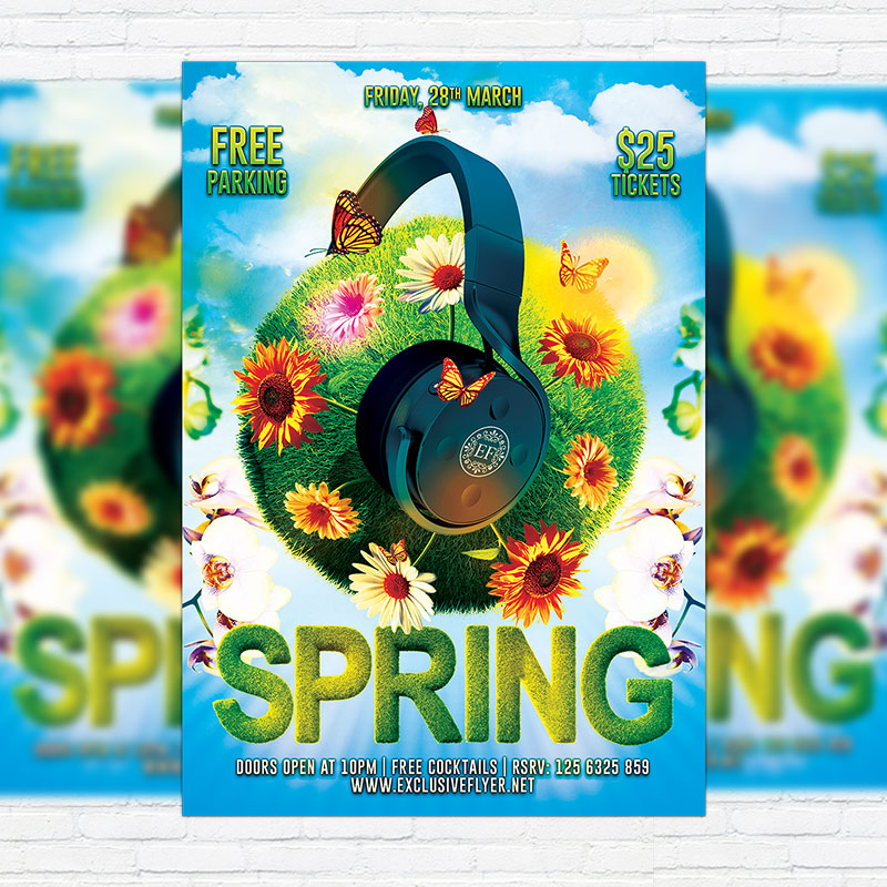 spring flyer template free