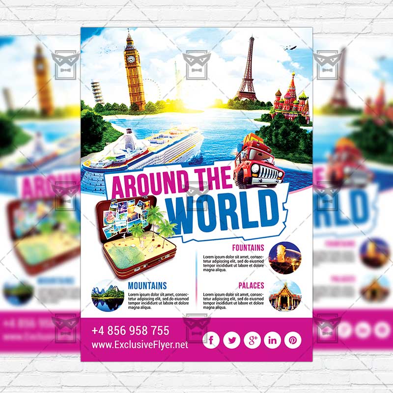 around the world premium flyer template exclsiveflyer free and around the world flyers
