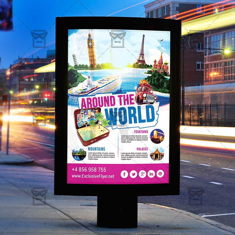 around the world premium flyer template exclsiveflyer free and around the world flyers
