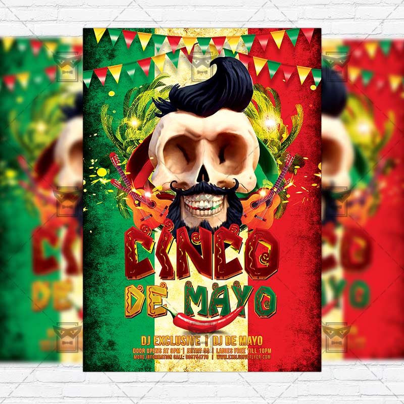 cinco de mayo premium flyer template instagram size flyer cinco de mayo flyers design