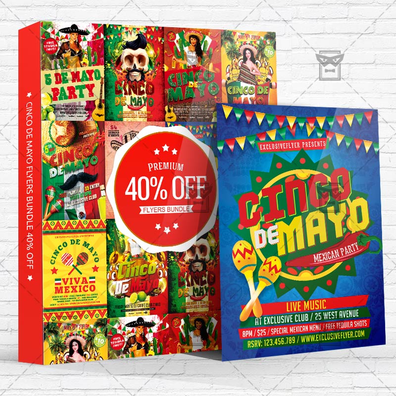 cinco de mayo flyers bundle 40 off cinco de mayo flyers design