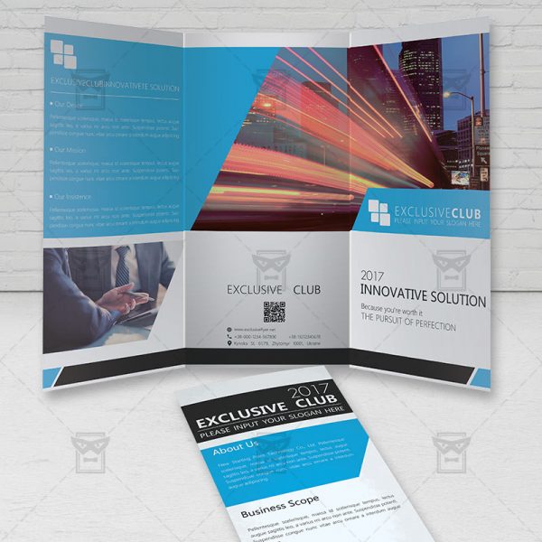 Corporate - Premium Tri Fold Brochure Template-1
