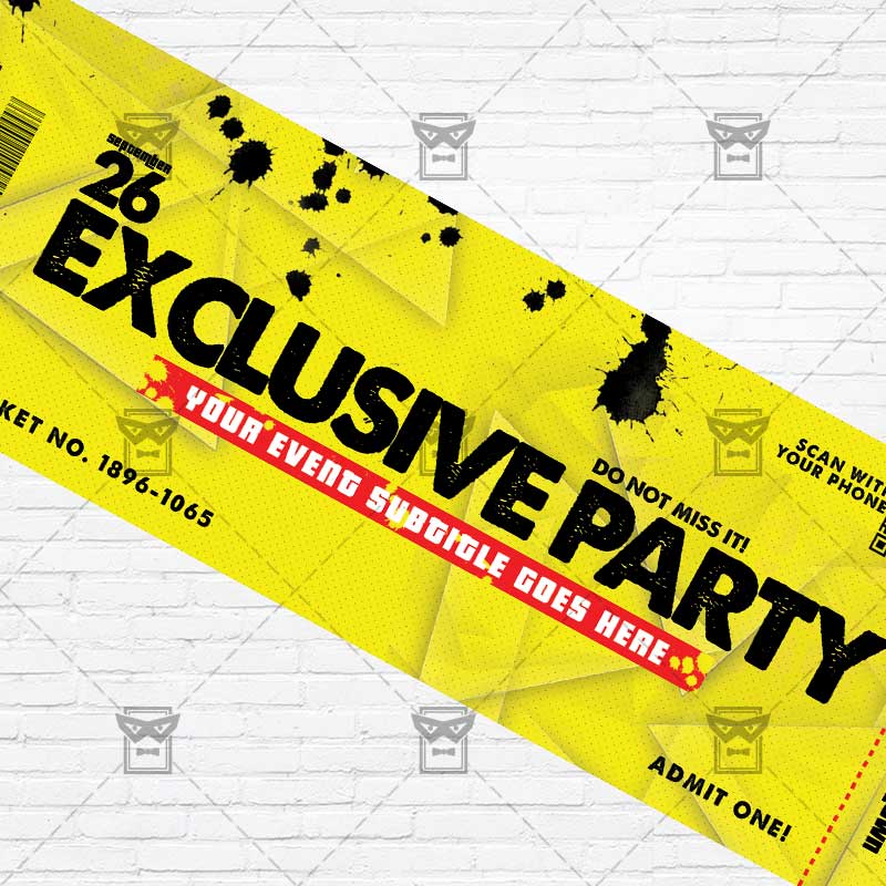 party ticket template free