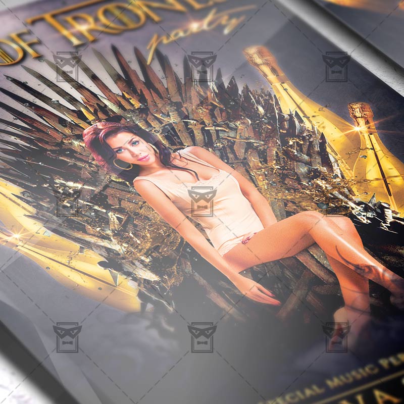 Game Of Thrones Party Premium Flyer Template Instagram Size Flyer Exclsiveflyer Free And Of Thrones Photoshop Template