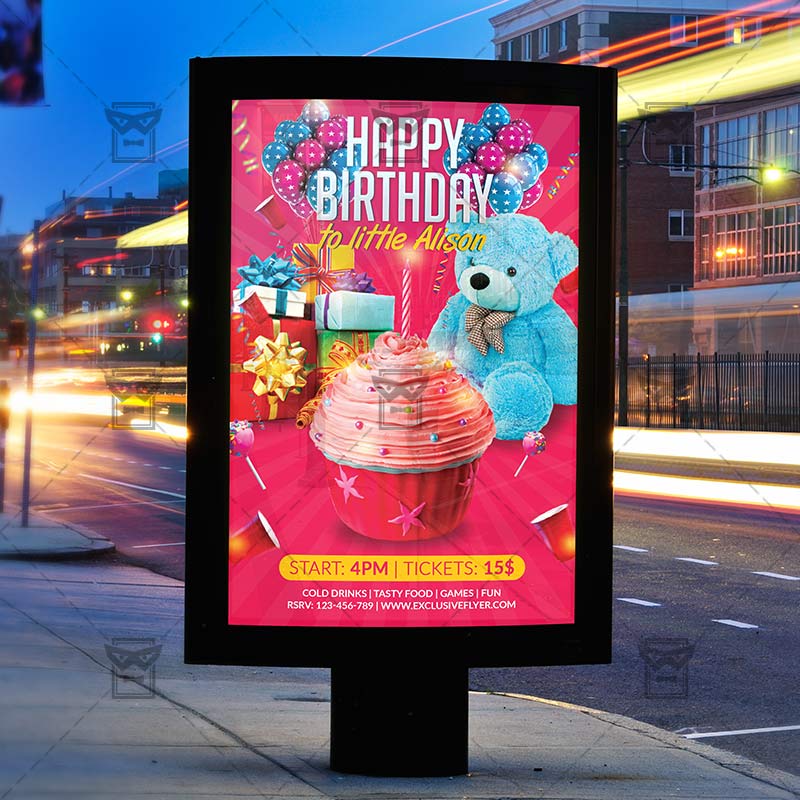kids flyer template