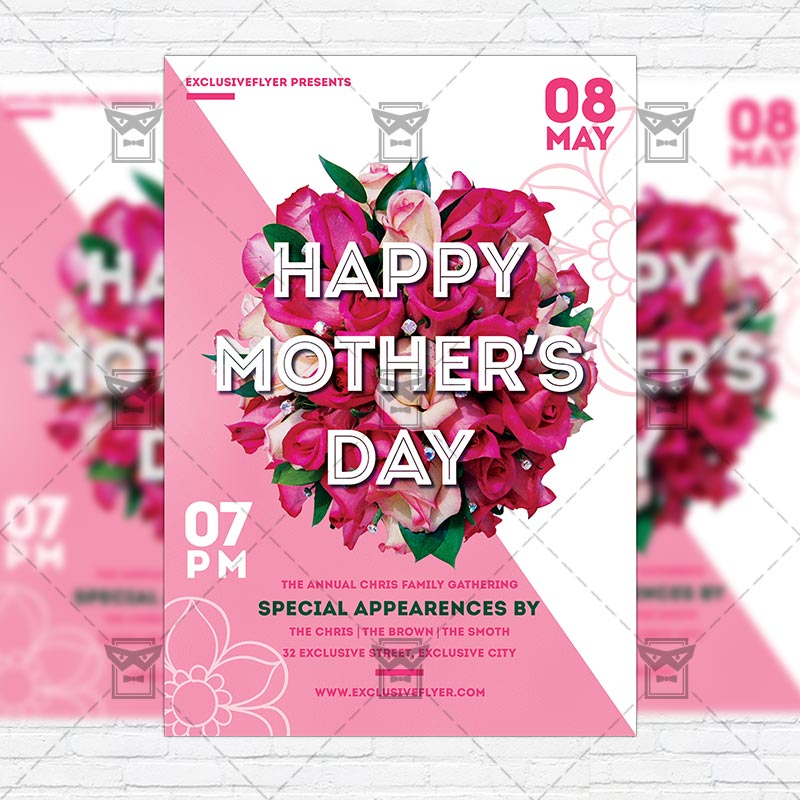 mothers day premium flyer template instagram size flyer mother s day flyer template free