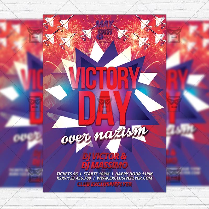 victory day premium flyer template instagram size flyer instagram happy hour flyers