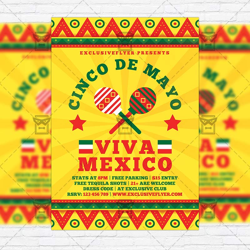 viva mexico premium flyer template instagram size flyer size flyer