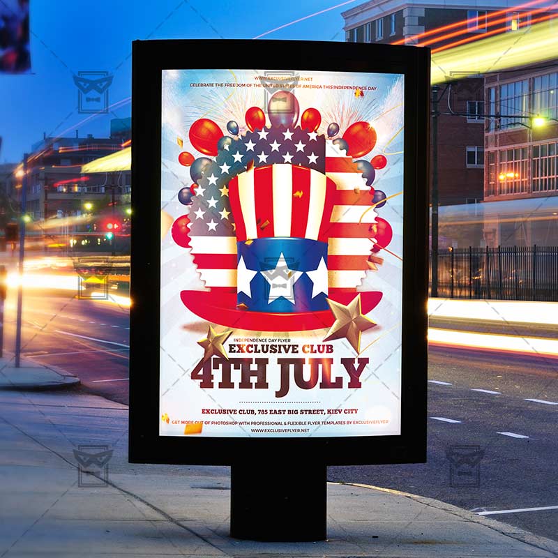 4th of july closed sign template