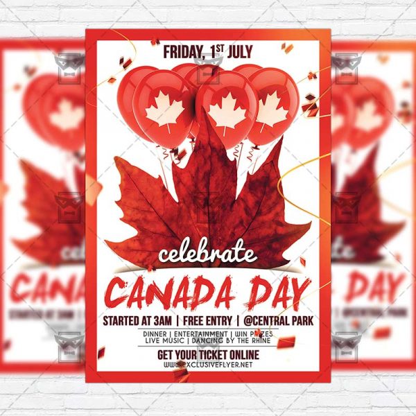 Canada Day Premium Flyer Template Instagram Size Flyer Exclsiveflyer Free And Premium Psd Templates