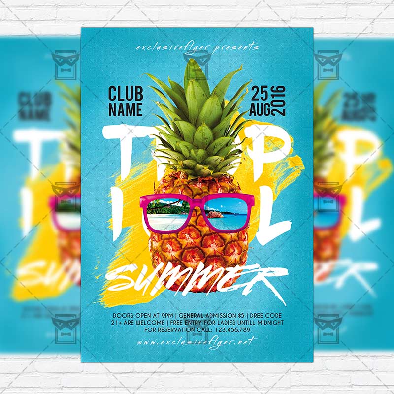 flyer template size