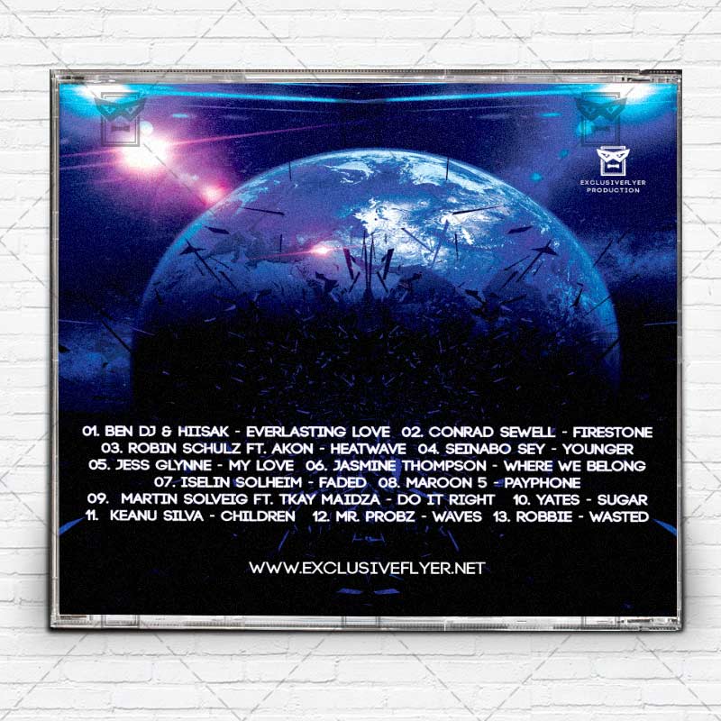 album cover template