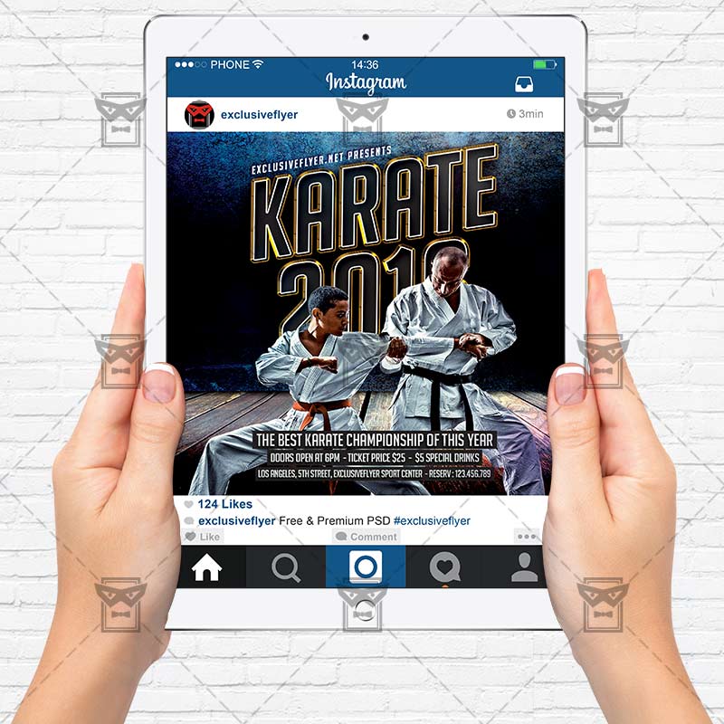 karate tournament premium flyer template instagram size flyer karate tournament flyer template