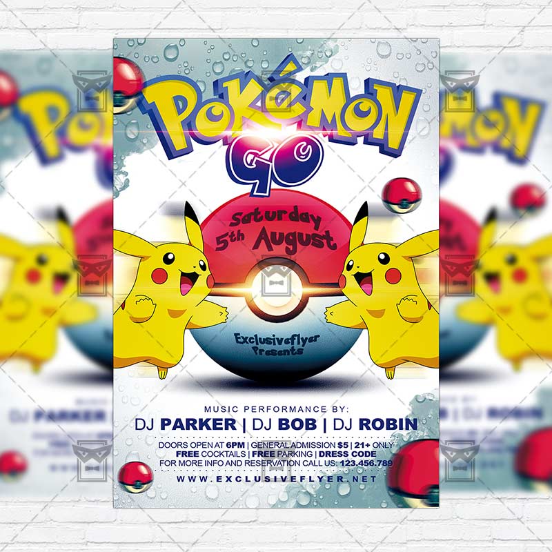 pokemon invitation template