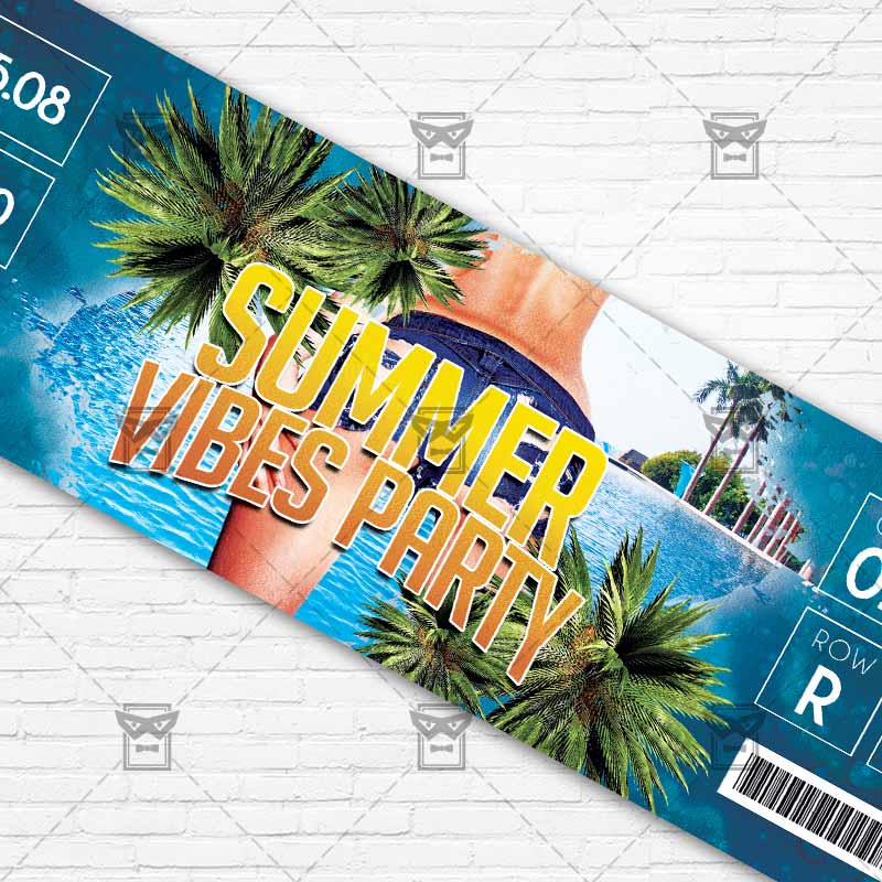 ticket template psd