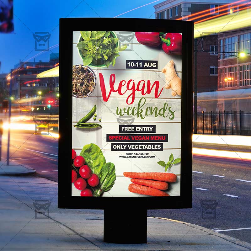 vegan weekends premium flyer template instagram size flyer vegan club flyers