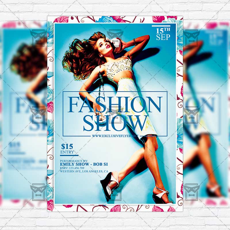 fashion show poster template