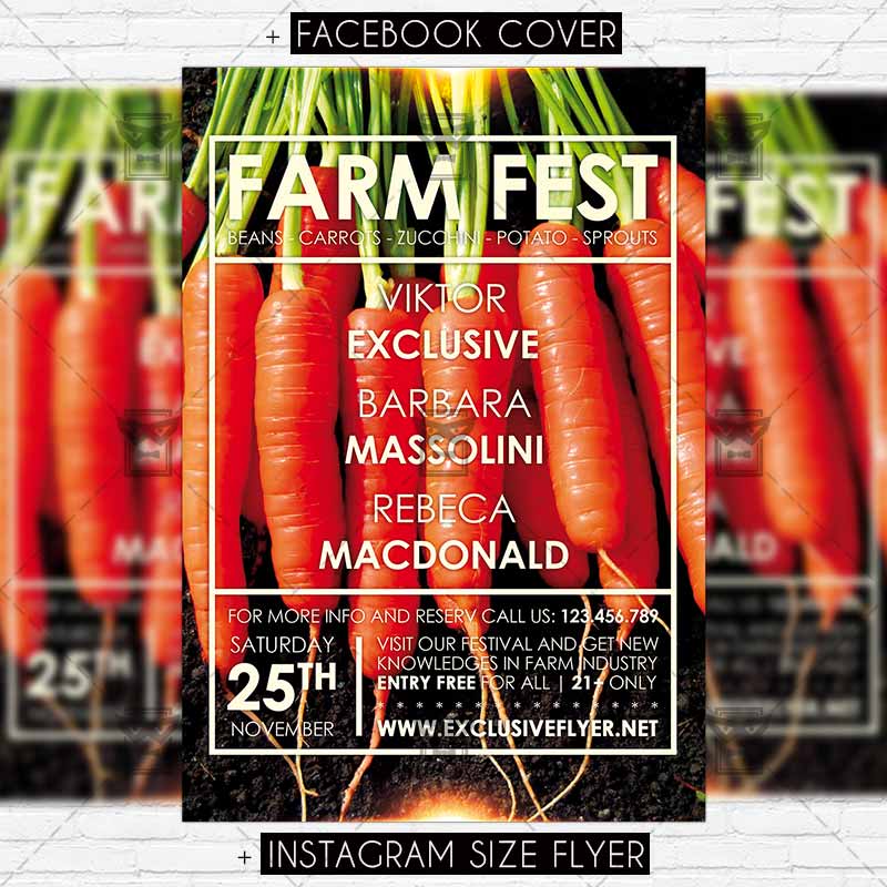 farm fest premium psd flyer template exclsiveflyer free and sprouts flyers