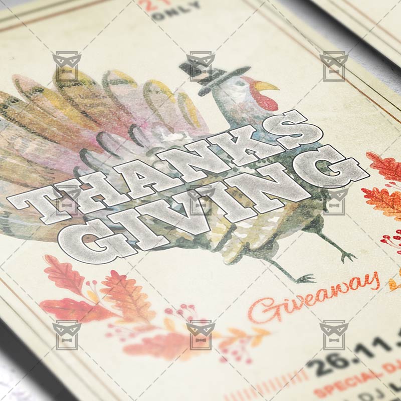 giveaway flyer template
