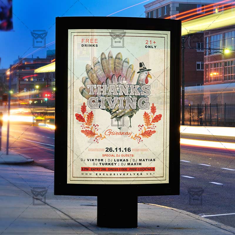 giveaway flyer template