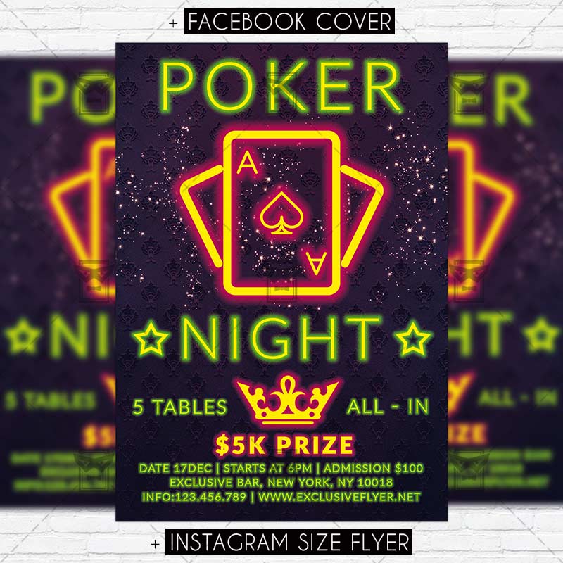 Poker Night Premium Flyer Template Exclsiveflyer Free And Premium Psd Templates