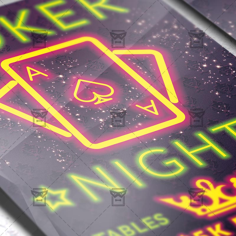 Poker flyer psd
