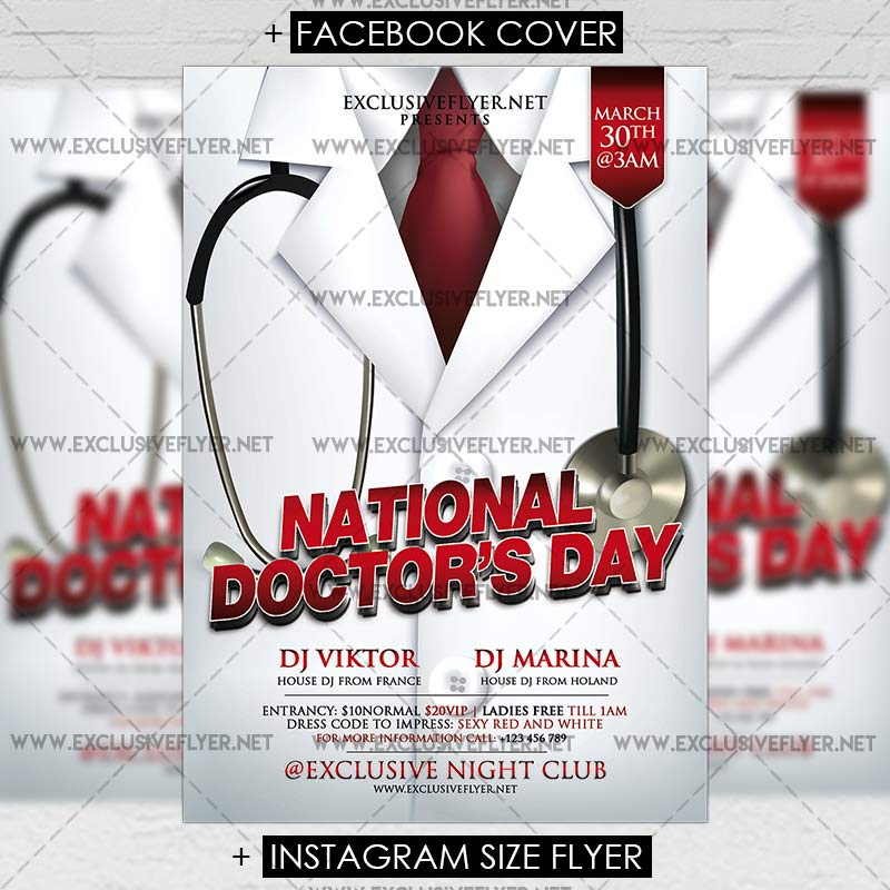 national doctors day premium flyer template exclsiveflyer free doctor flyer template