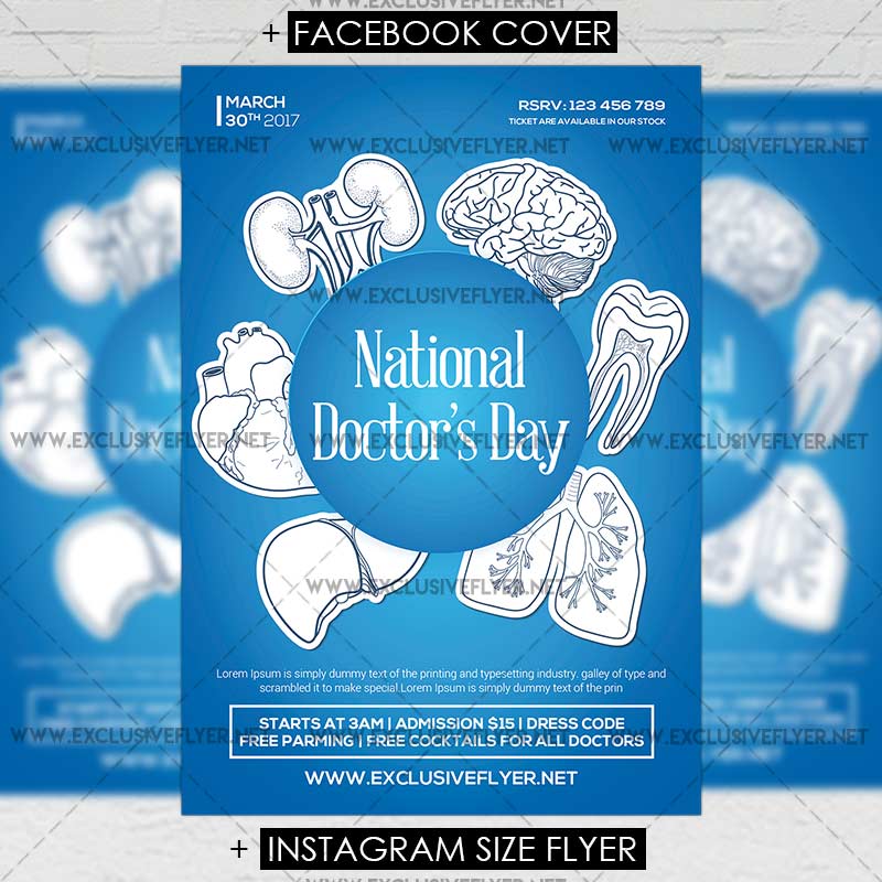 national doctors day vol2 premium flyer template exclsiveflyer doctor flyer template