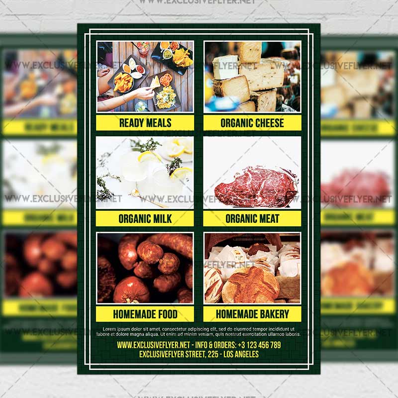 farmers market premium a5 flyer template exclsiveflyer free farm meat for sale flyer